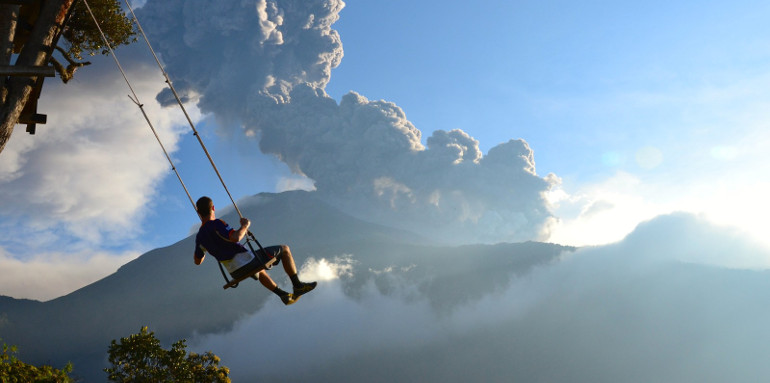 Man on a Swing